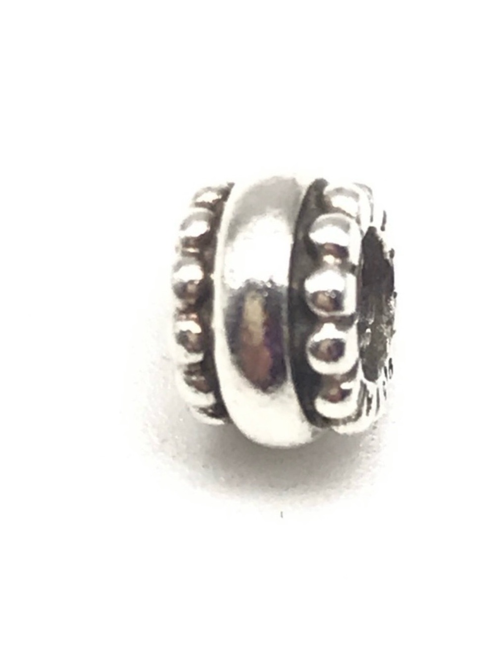 Pandora Retired Silver Beaded Spacer Charm